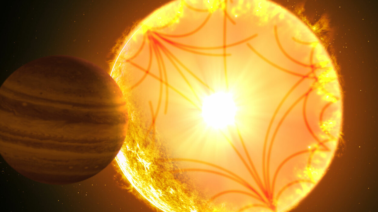 An exoplanet inching closer to its dying star