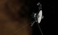 NASA' Voyager 1 probe traveling through space