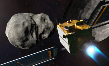 DART spacecraft heading toward asteroid