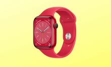 The Apple Watch Series 8 in red