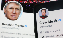 Elon Musk and Donald Trump on Twitter