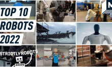 A collage of different robots featured in our top 10 list for 2022