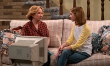 Kitty Forman and her grandaughter sit before a '90s-era computer. 