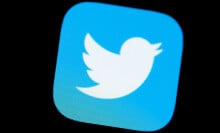 The Twitter app icon on iOS.