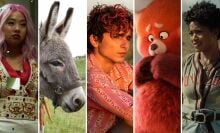Stephanie Hsu in "Everything Everywhere All at Once," the donkey in "EO," Timothée Chalamet in "Bones and All," "Turning Red," and Keke Palmer in "Nope"
