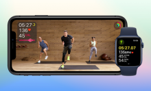A fitness session is in play thanks to Apple Watch subscriptions.
