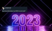 2023 illustration and screenshot about predicting next year
