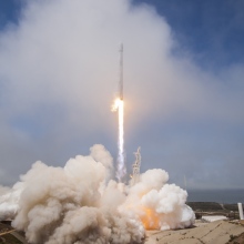 A SpaceX rocket launch blew a temporary hole in Earth's upper atmosphere