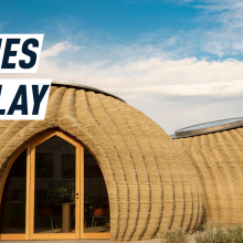 Instead of concrete, 3D printers thread houses with clay