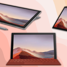 microsoft surface pro 7 in multiple configurations