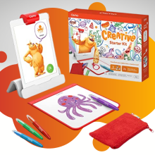 osmo creative starter kit with base, ipad, markers