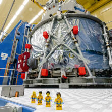 Lego minifigures going to the moon