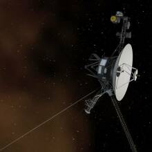 NASA' Voyager 1 probe traveling through space