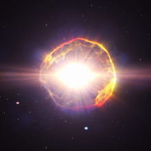 an artist's conception of a supernova explosion
