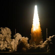 NASA's mega moon rocket dumping steam into the air