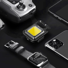 8-in-1 MaxLight Mini Super Bright Utility Flashlight on a dark background.
