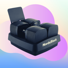 NordicTrack 50-pound iSelect adjustable dumbbell set