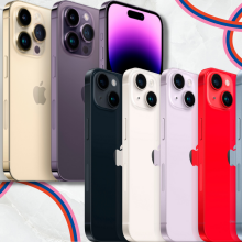 iphone 14 models in a variety of colors