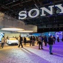 Sony booth at CES 2022