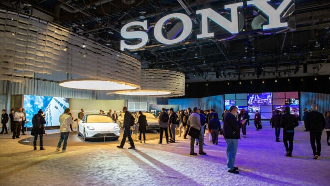 Sony booth at CES 2022