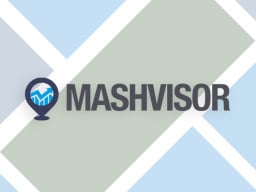 mashvisor logo with blue and gray background