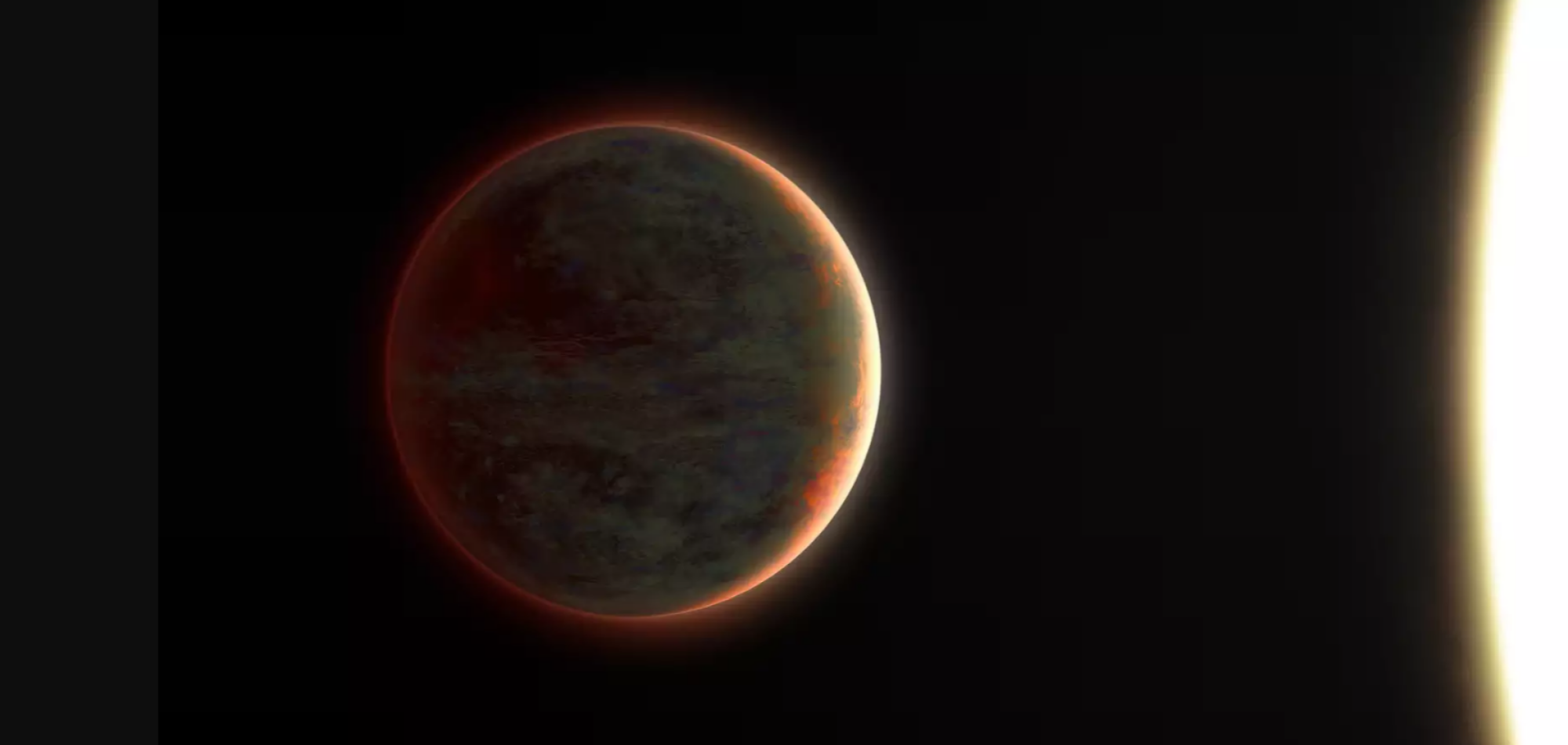 a hot Jupiter exoplanet illustration