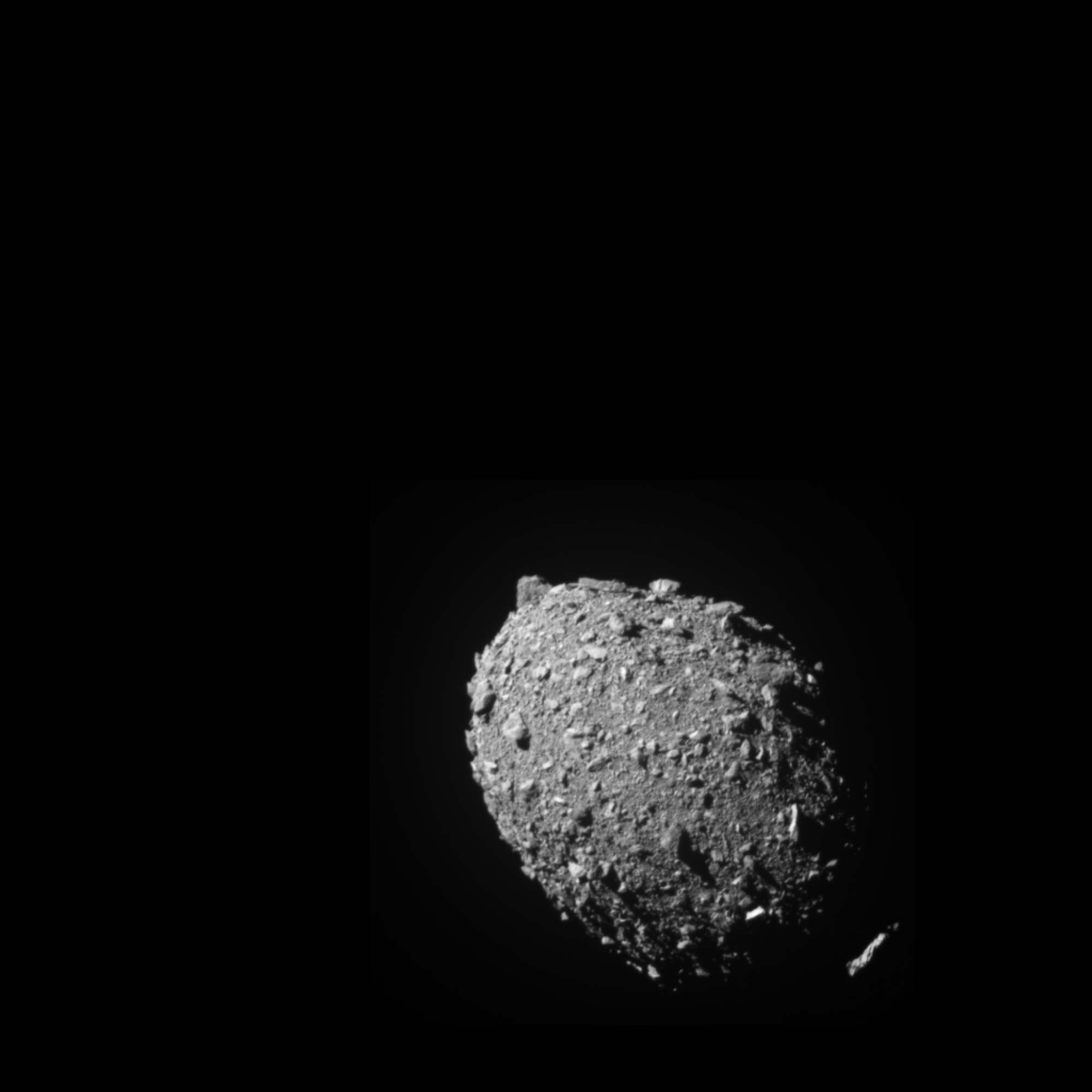 the rocky asteroid Dimorphos