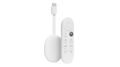 white chromecast remote and plugin