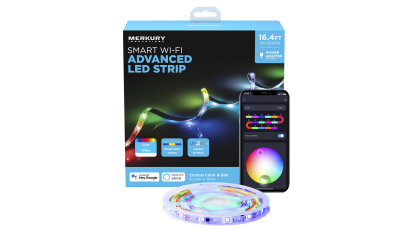 packaging box of colorful strip lights